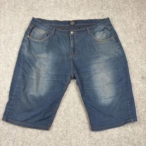 Y2K One Point One Denim Shorts‎ Mens 38 Blue Jean Jorts Streetwear Skater Casual